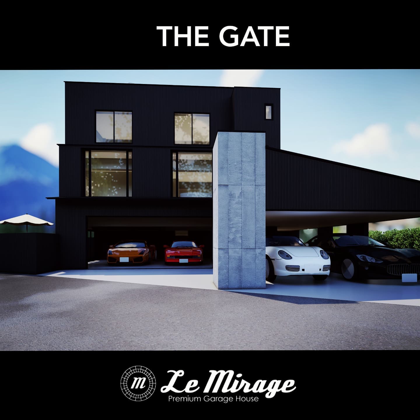 新プロジェクト「THE GATE」の外観となります。御殿場ICから2分のロケーションに3階建の威容。プライベートガーデン、スカイテラスも魅力。.#mirage#mirageautodesign#garagelife#garagehouse#THE GATE#ミラージュグループ#高級賃貸ガレージハウス#ガレージハウス#ガレージライフ#ライフスタイル#御殿場#小山町#富士スピードウェイ#FISCO#モータースポーツ#男のガレージ#男の夢#男の秘密基地#tesla#株式会社J.N.Vulcan