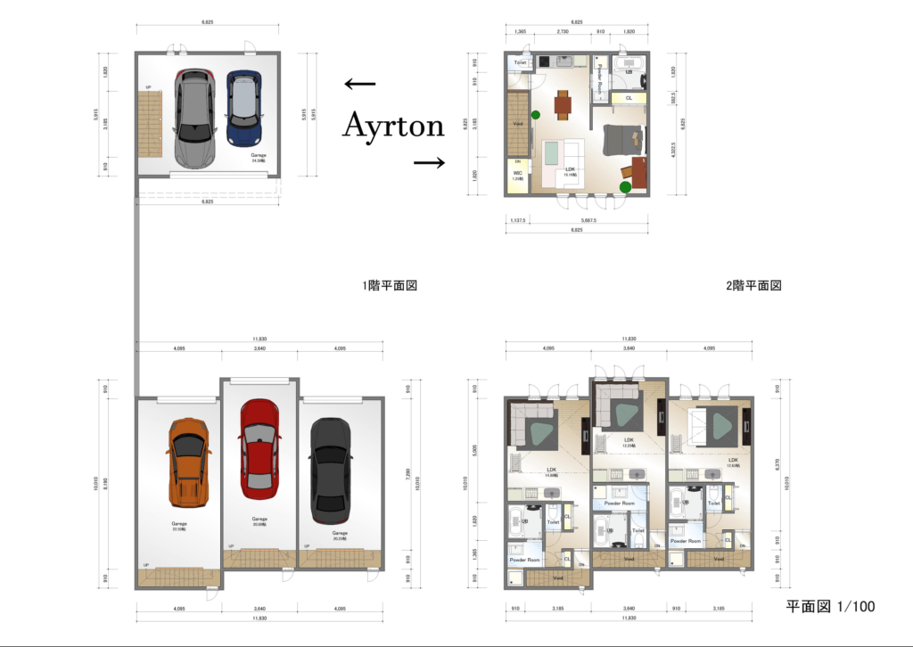 F.F.T. ≠Ayrtonの平面図