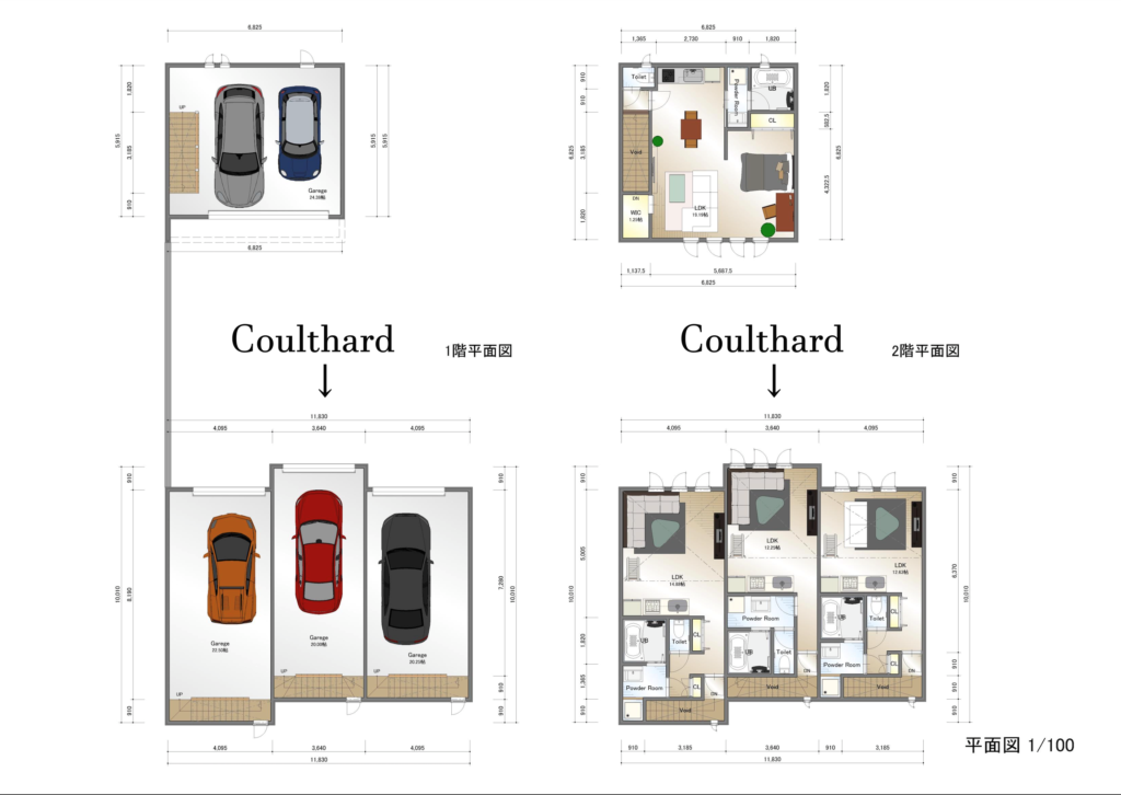 F.F.T. ≠Coulthardの平面図