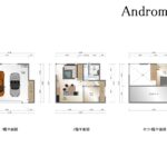 Andromeda棟（EDENプロジェクト）の平面図（御殿場市仁杉の高級賃貸ガレージハウス）