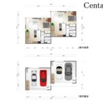 Centaurus棟（EDENプロジェクト）の平面図（御殿場市仁杉の高級賃貸ガレージハウス）