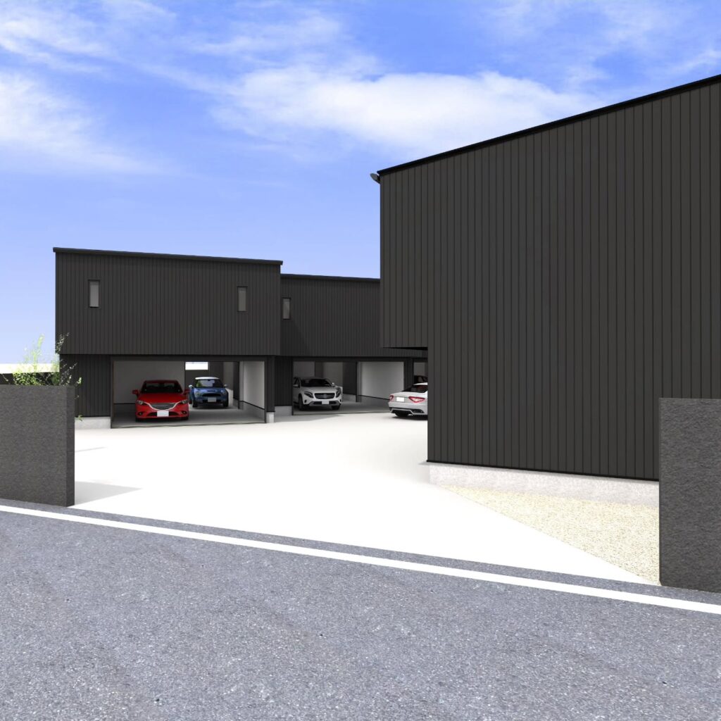 【新プロジェクト】Fuji Hillside Terrace（全15棟）の完成予想図となります。新東名高速・小山ICより1分、FISCOまで5分という最高の立地に誕生するハイグレード賃貸ガレージハウス。2025年8月より事前募集開始、2026年秋より入居予定となります。.#賃貸ガレージハウス#レンタルガレージハウス#ガレージライフ#御殿場ガレージハウス#小山町ガレージハウス#富士スピードウェイ#FujiHillsideTerrace#富士ヒルサイドテラス#mirage#LeMirage#garagelife#garagehouse#FISCO